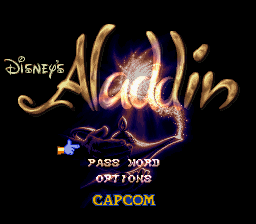 Aladdin (USA) (Beta) Title Screen